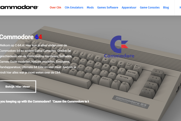 Commodore 64 C-64.nl Portfolio Screenshot